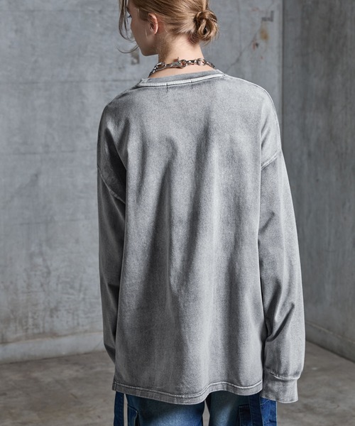 「SERACE」 長袖Tシャツ S グレー メンズ_画像5