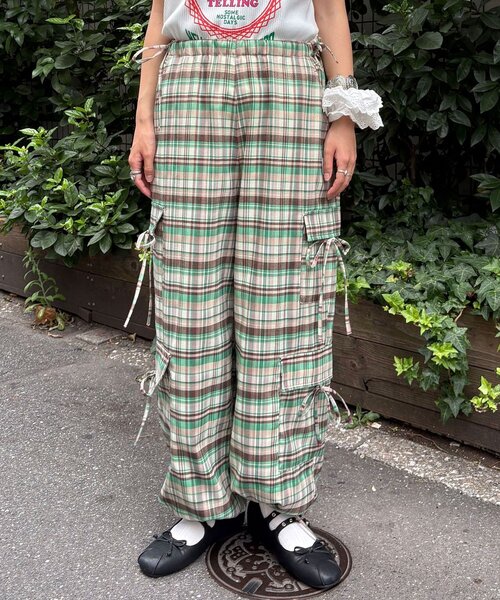 「HELLO.SANFRANCISCO」 パンツ MEDIUM グリーン レディース_画像8