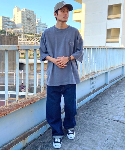 「Quiksilver」 半袖Tシャツ L ネイビー メンズ_画像5
