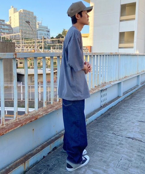 「Quiksilver」 半袖Tシャツ L ネイビー メンズ_画像8