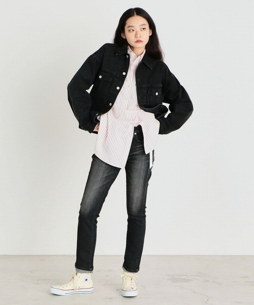 「SOMETHING」 デニムパンツ 25 パープル系その他 レディース_画像3