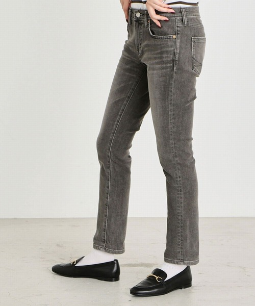 「SOMETHING」 デニムパンツ 25 パープル系その他 レディース_画像5