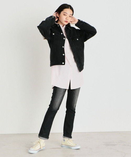 「SOMETHING」 デニムパンツ 25 パープル系その他 レディース_画像6