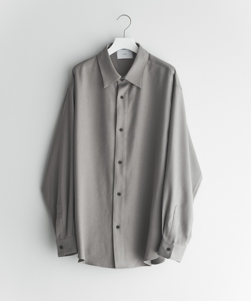 「remer」 長袖シャツ SMALL チャコールグレー メンズ_画像7