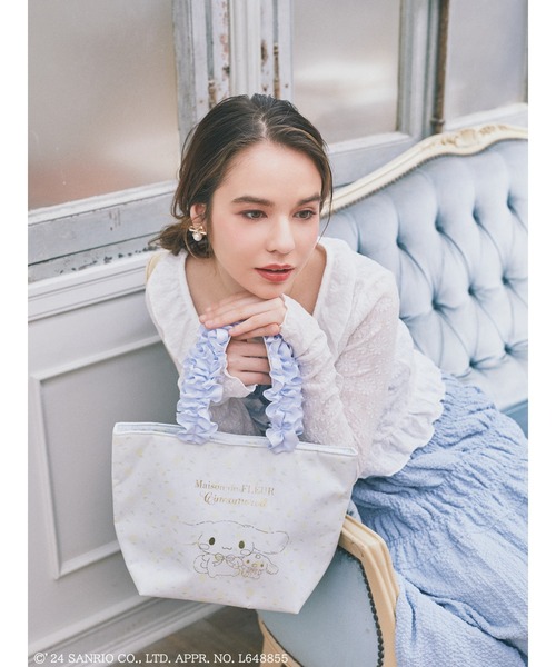 「Maison de FLEUR」 ハンドバッグ FREE ブルー レディース_画像2