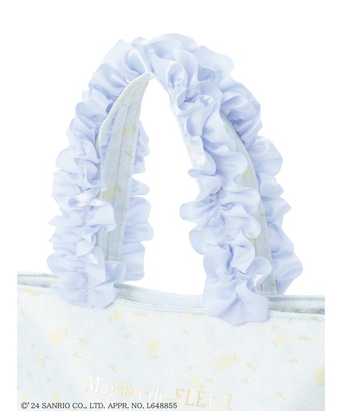 「Maison de FLEUR」 ハンドバッグ FREE ブルー レディース_画像6