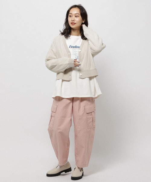 「niko and...」 カーゴパンツ LARGE カーキ レディース_画像9