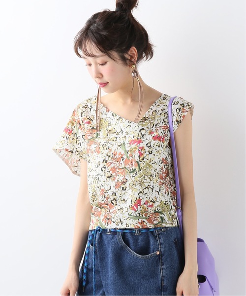 ELINカシュクールアシンメトリーシャツ エリン ELIN アシンメトリー 