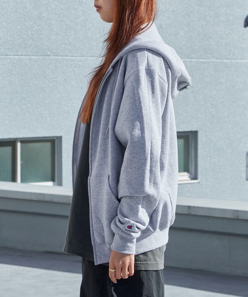 Champion（チャンピオン） スマホショルダー パーカー ライト裏起毛