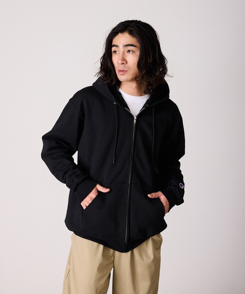 Champion（チャンピオン） スマホショルダー パーカー 裏起毛 ライト裏