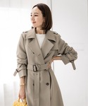 トレンチコート コート ダブルトレンチコート ...の詳細画像4
