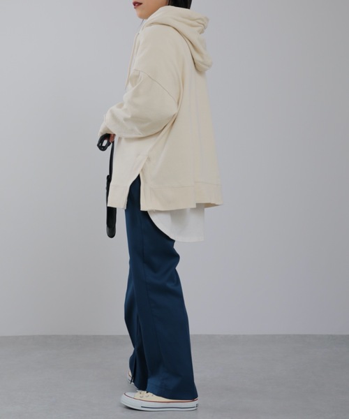 パーカー キーネックサイドスリットスウェットパーカー レディース | ap retro | 17