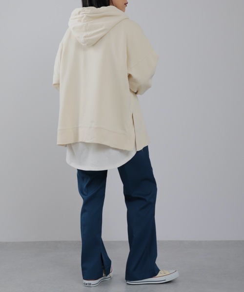 パーカー キーネックサイドスリットスウェットパーカー レディース | ap retro | 18