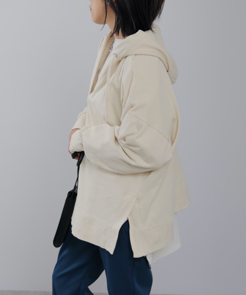 パーカー キーネックサイドスリットスウェットパーカー レディース | ap retro | 13
