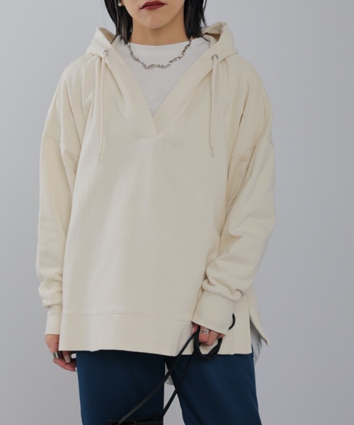 パーカー キーネックサイドスリットスウェットパーカー レディース | ap retro | 10