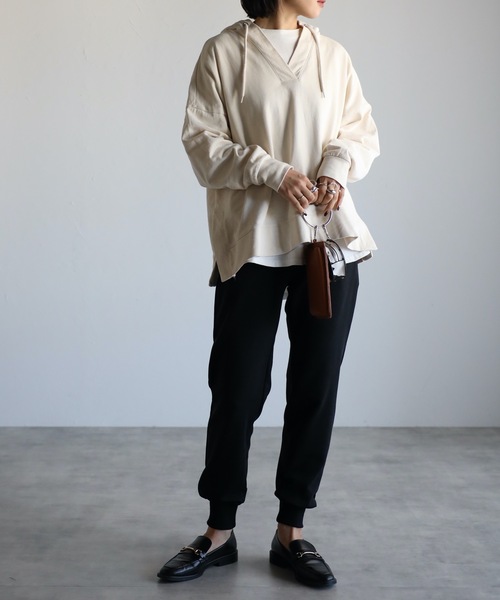 パーカー キーネックサイドスリットスウェットパーカー レディース | ap retro | 06