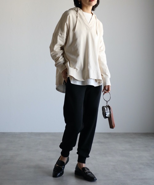 パーカー キーネックサイドスリットスウェットパーカー レディース | ap retro | 07