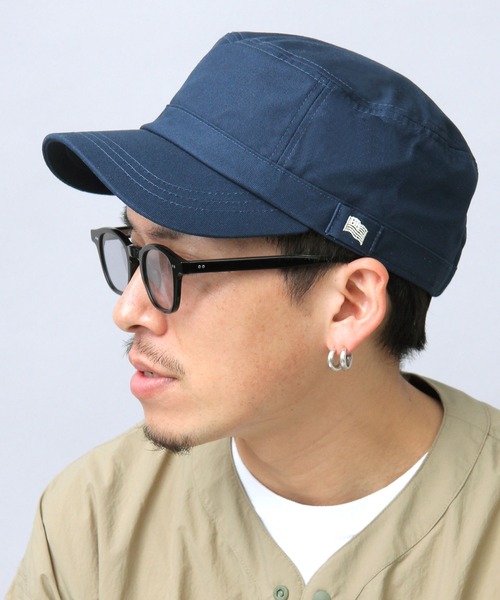 Basiquenti キャップ 帽子 星条旗刺繍 コットン アメリカン ワーク