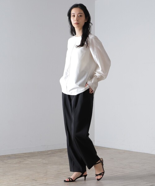 ブラウス シャツ AK+1 / シルクコットン ブラウス レディース