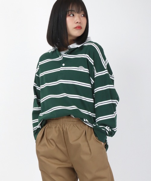 Dickies（ディッキーズ） ポロシャツ ボーダーラガーシャツ ロンT