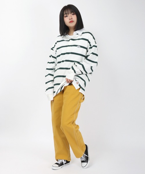 Dickies（ディッキーズ） ポロシャツ ボーダーラガーシャツ ロンT