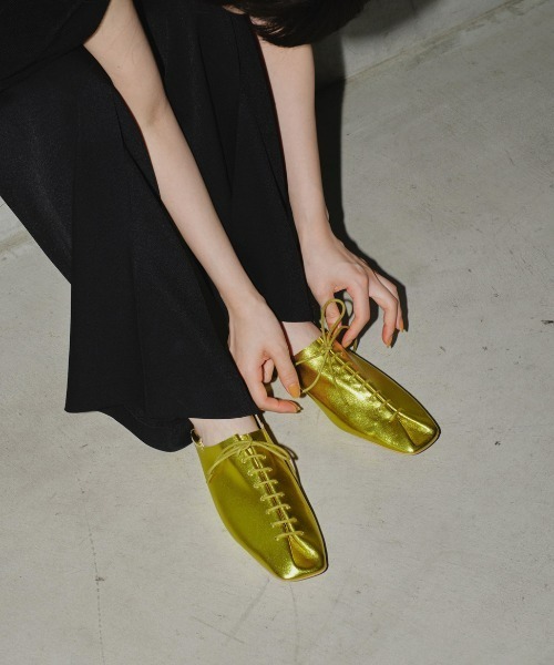 TODAYFUL スリッポン Laceup Leather Shoes レディース : ZOZOTOWN