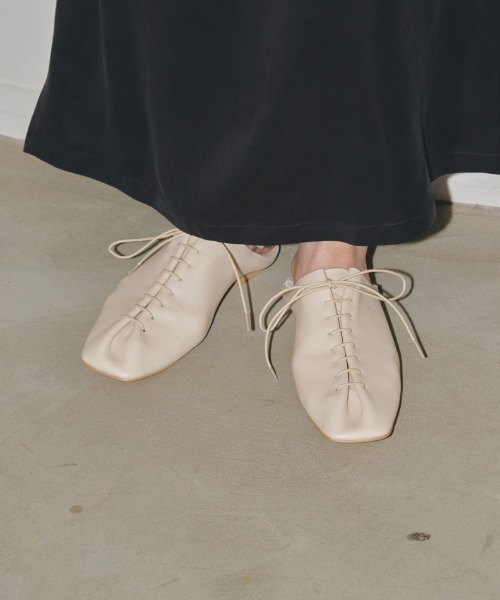 TODAYFUL スリッポン Laceup Leather Shoes レディース : ZOZOTOWN