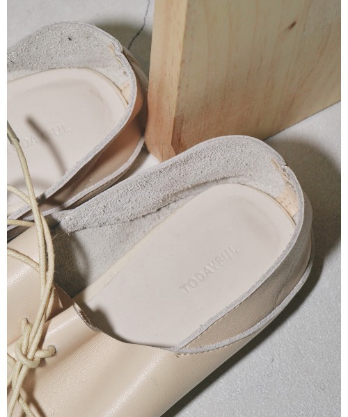 TODAYFUL スリッポン Laceup Leather Shoes レディース : ZOZOTOWN