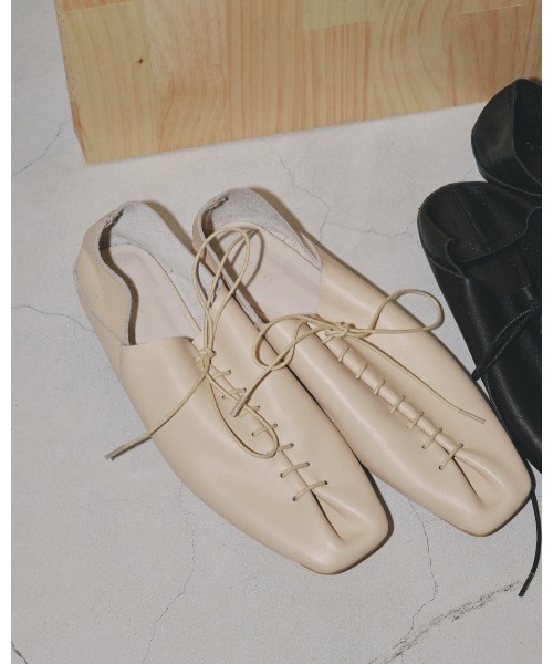 TODAYFUL スリッポン Laceup Leather Shoes レディース : ZOZOTOWN