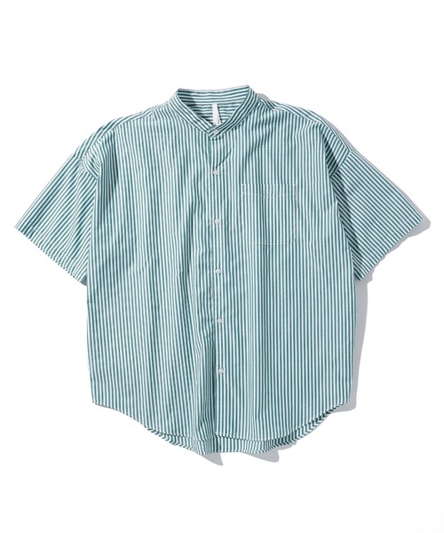 THISIS ブラウス シャツ ビッグシルエット バンドカラーシャツ