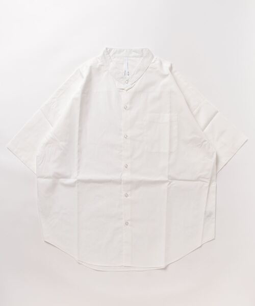 THISIS ブラウス シャツ ビッグシルエット バンドカラーシャツ