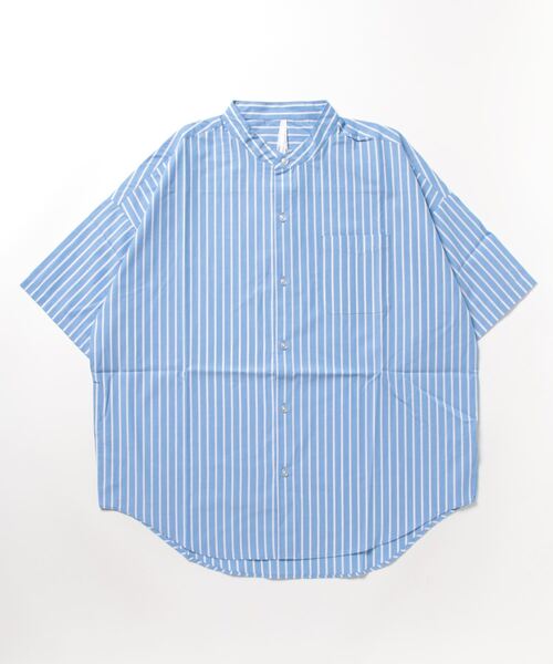 ブラウス シャツ ビッグシルエットシャツブラウス レディース THISIS ブラウス シャツ ビッグシルエット バンドカラーシャツ