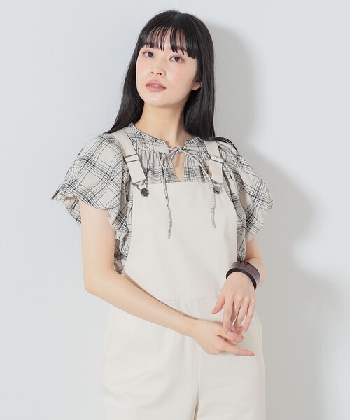 frill heart 付け袖ブラウス