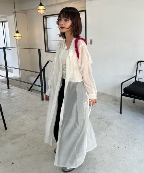 allureville × CLASSY.ONLINE】サイドタックシャツワンピース
