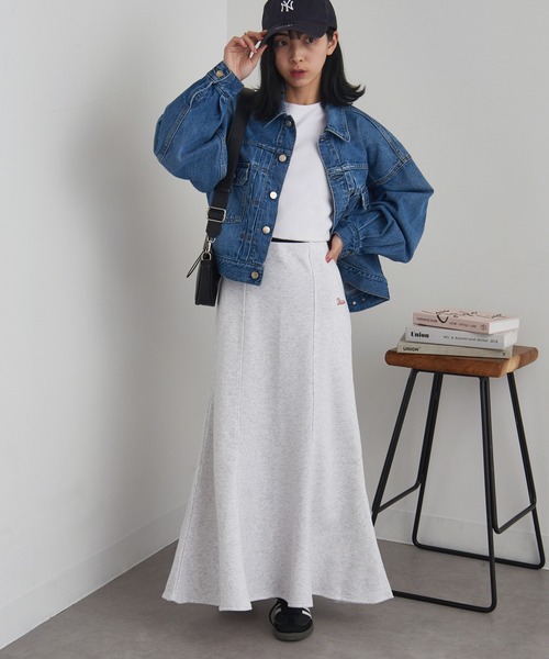 DISCUS スカート 「DISCUS」ブラッシュド裏毛マーメイドスカート 3187