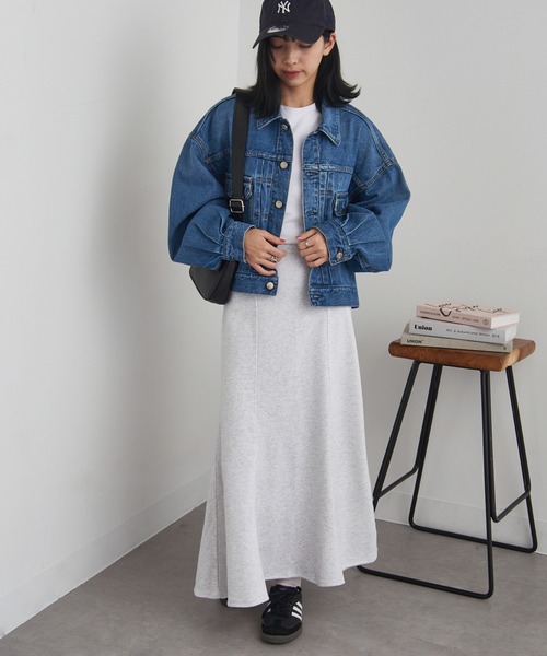 DISCUS スカート 「DISCUS」ブラッシュド裏毛マーメイドスカート 3187