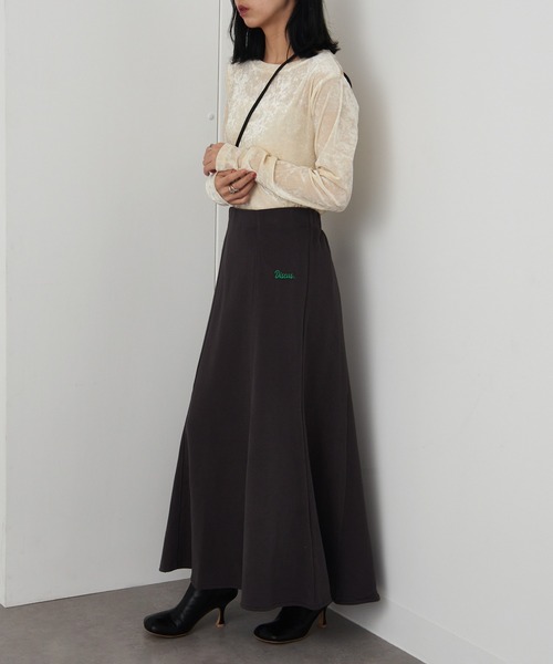 DISCUS スカート 「DISCUS」ブラッシュド裏毛マーメイドスカート 3187