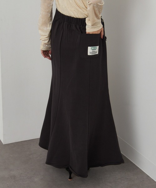 DISCUS スカート 「DISCUS」ブラッシュド裏毛マーメイドスカート 3187