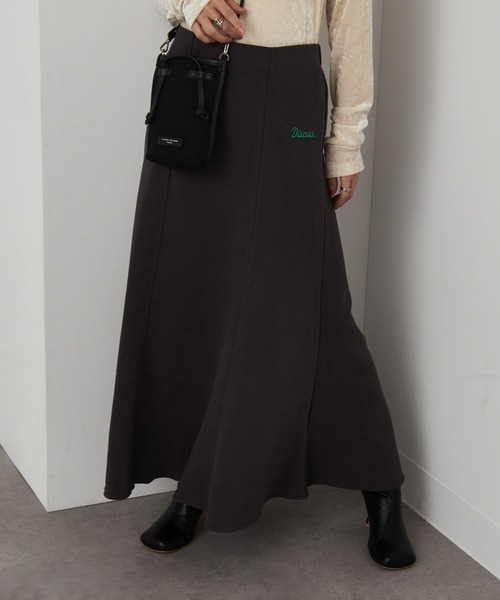 DISCUS スカート 「DISCUS」ブラッシュド裏毛マーメイドスカート 3187