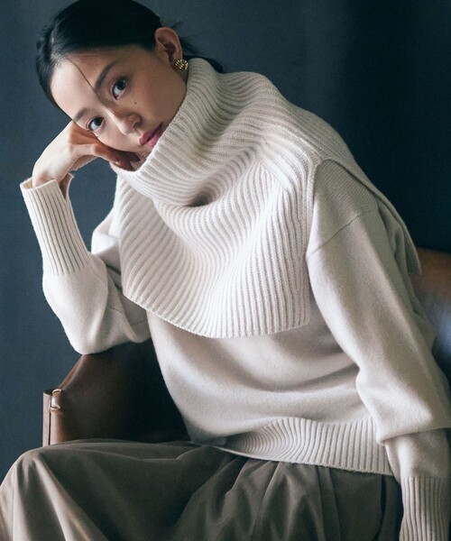 23区（ニジュウサンク） ネックウォーマー スヌード ウールカシミヤ