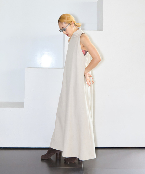 CITYSHOP（シティショップ） ワンピース LINEN LIKE DRESS：ワンピース 