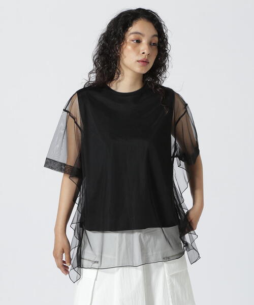 tシャツ DROIT BELLO（ドロイトベロ）チュールTOPS レディース