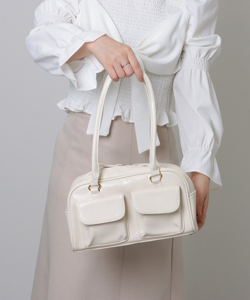 Lace Ladies（レースレディース） ボストンバッグ ポケット付き レザー