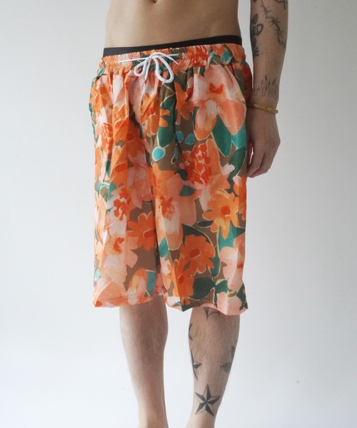 d）aresut 水着 「 (d)aresut / ダレスト 」 総柄 メンズ 水着 / 海