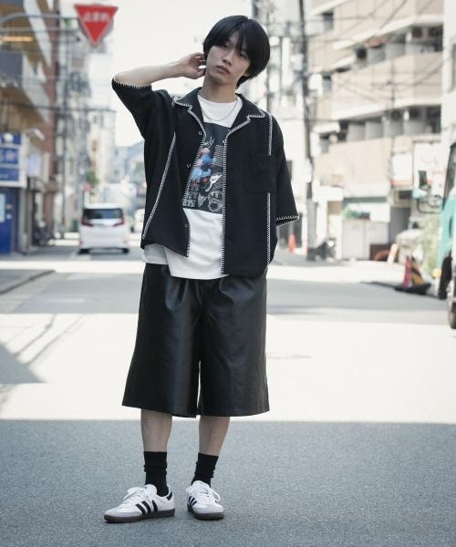 定価3,6万＊人気 プランテーション ブーケステッチシャツ M 刺繍 日本製 SENSE OF PLACE by URBAN RESEARCH シャツ ブランケットステッチ