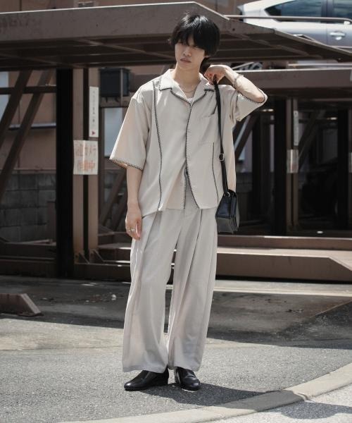 SENSE OF PLACE by URBAN RESEARCH シャツ ブランケットステッチ
