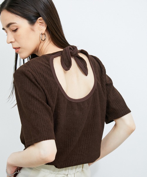 LE CERCLE par rope' tシャツ オパールボーダーリボンTEE レディース