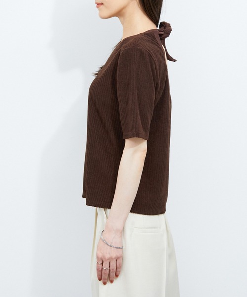 LE CERCLE par rope' tシャツ オパールボーダーリボンTEE レディース