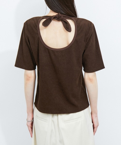 LE CERCLE par rope' tシャツ オパールボーダーリボンTEE レディース