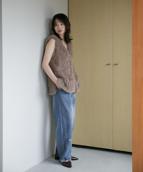 【新品未使用】YENN デニムパンツ CURVED SEAM DENIM 40 YENN ジーンズ デニム デニムパンツ YENN CURVED SEAM DENIM